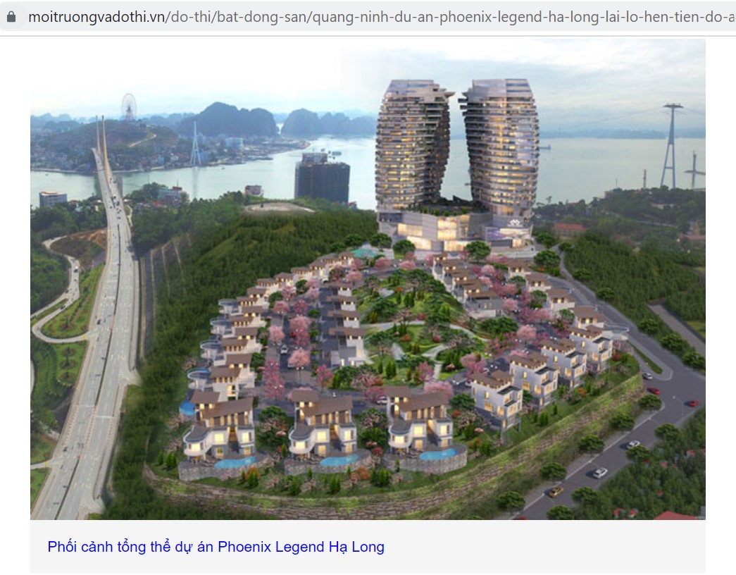 Dự án Vườn Phượng Hoàng (Phoenix Legend Ha Long Bay Villas and Hotel huy) bị tuýt còi vì huy động vốn trái phép…