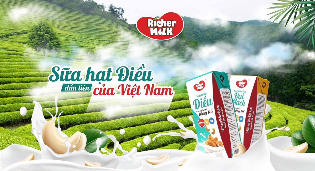 Richer Milk –  Sữa nhân Điều đầu tiên tại Việt Nam có gì đặc biệt?