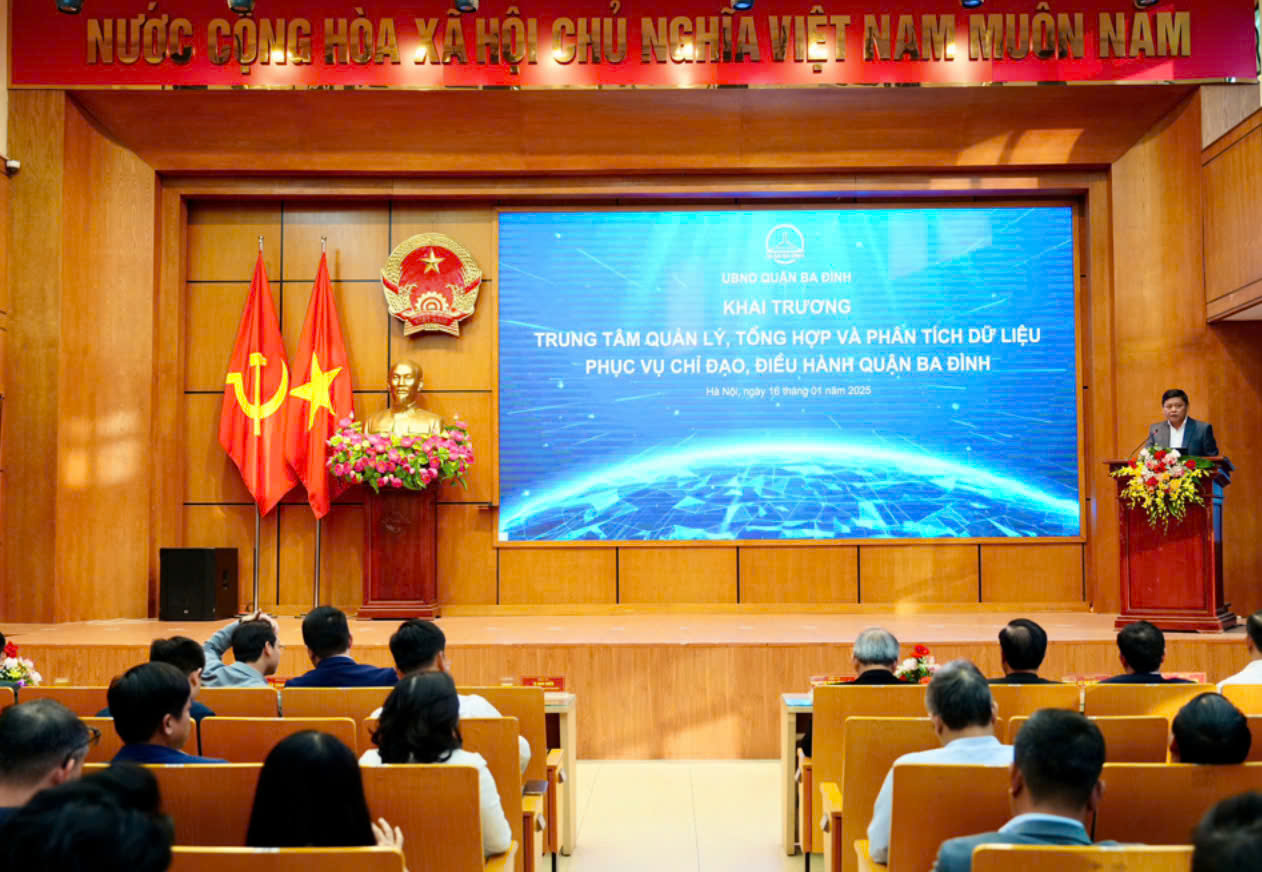 Quận Ba Đình khai trương ‘Trung tâm quản lý, tổng hợp và phân tích dữ liệu’ 