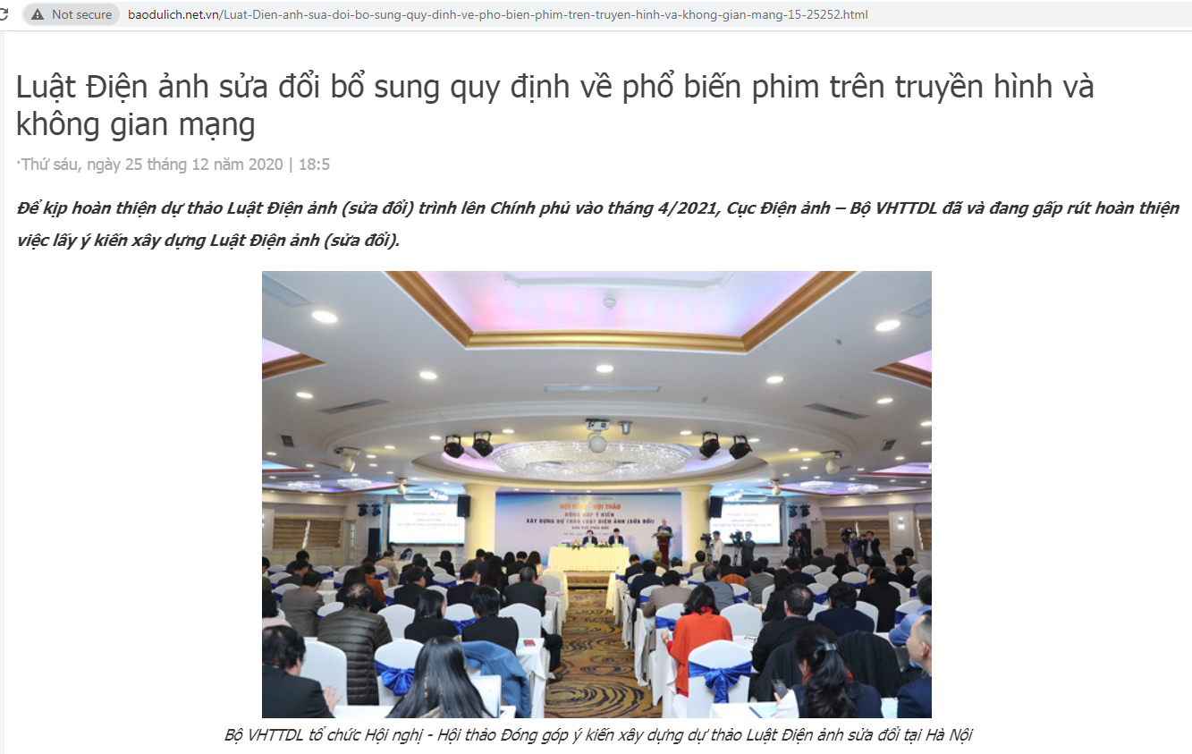 Bổ sung quy định về phổ biến phim trên truyền hình và không gian mạng trong Luật Điện ảnh sửa đổi