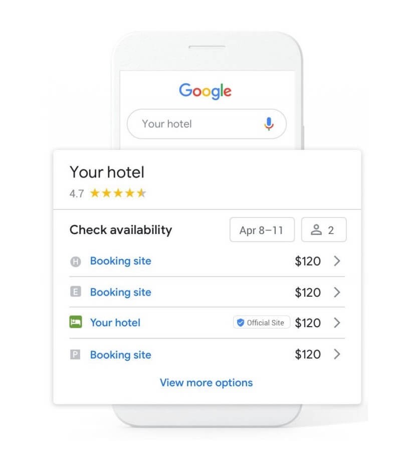 Free Booking Links – Tính năng liên kết đặt phòng miễn phí trên Google