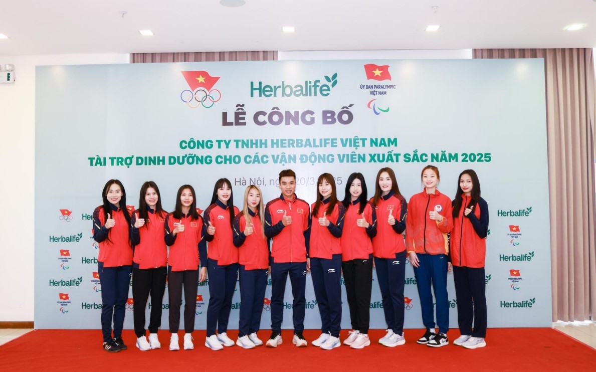 'Herbalife Việt Nam tài trợ dinh dưỡng cho các VĐV xuất sắc năm 2025'