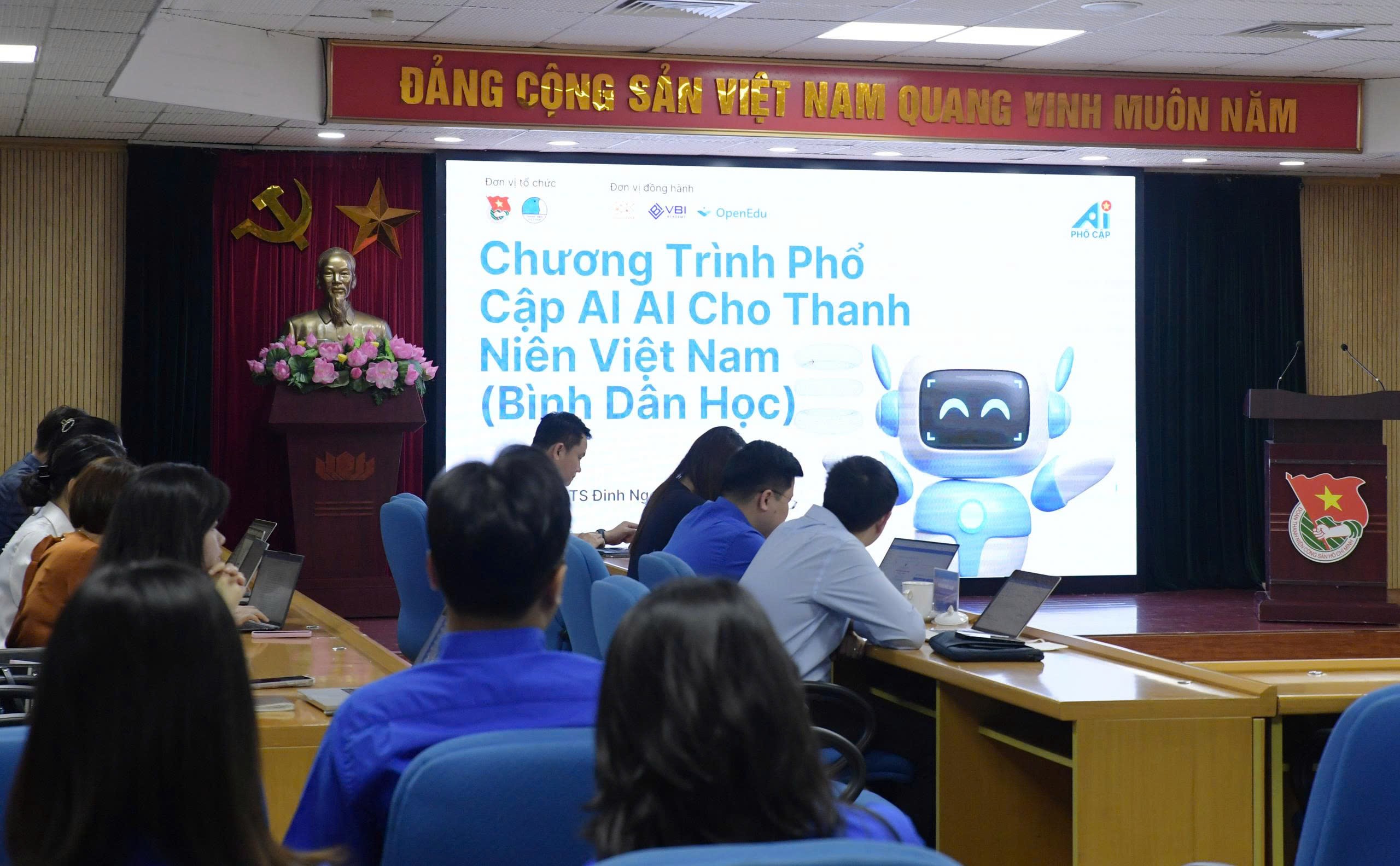 Bình dân học AI - Phổ cập AI và tập huấn kỹ năng AI cho cán bộ đoàn, hội