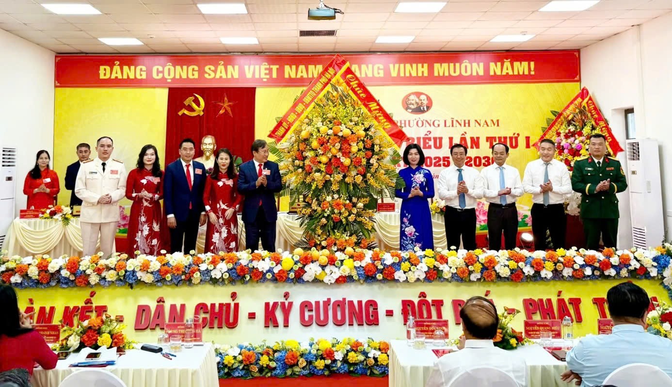 Phường Lĩnh Nam tổ chức Đại hội Đảng bộ lần thứ Nhất: Hướng tới phát triển thành trung tâm thương mại - dịch vụ phía Nam Thủ đô