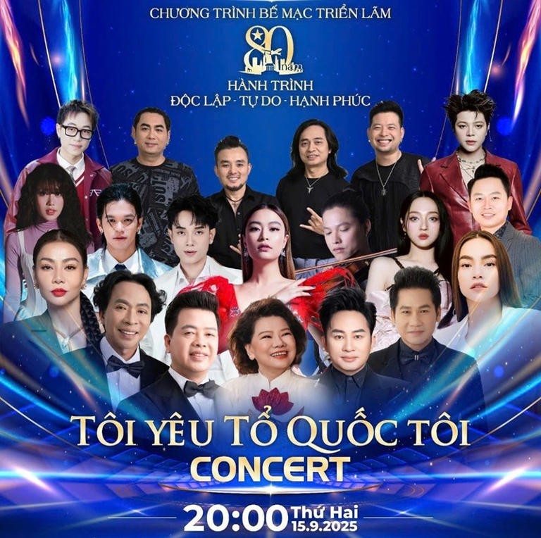 Concert “Tôi yêu Tổ quốc tôi” khép lại Triển lãm thành tựu đất nước 80 năm
