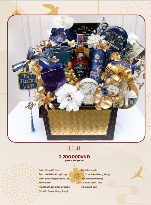 Giỏ quà Tết Luli - cách gửi trọn lời chúc năm mới