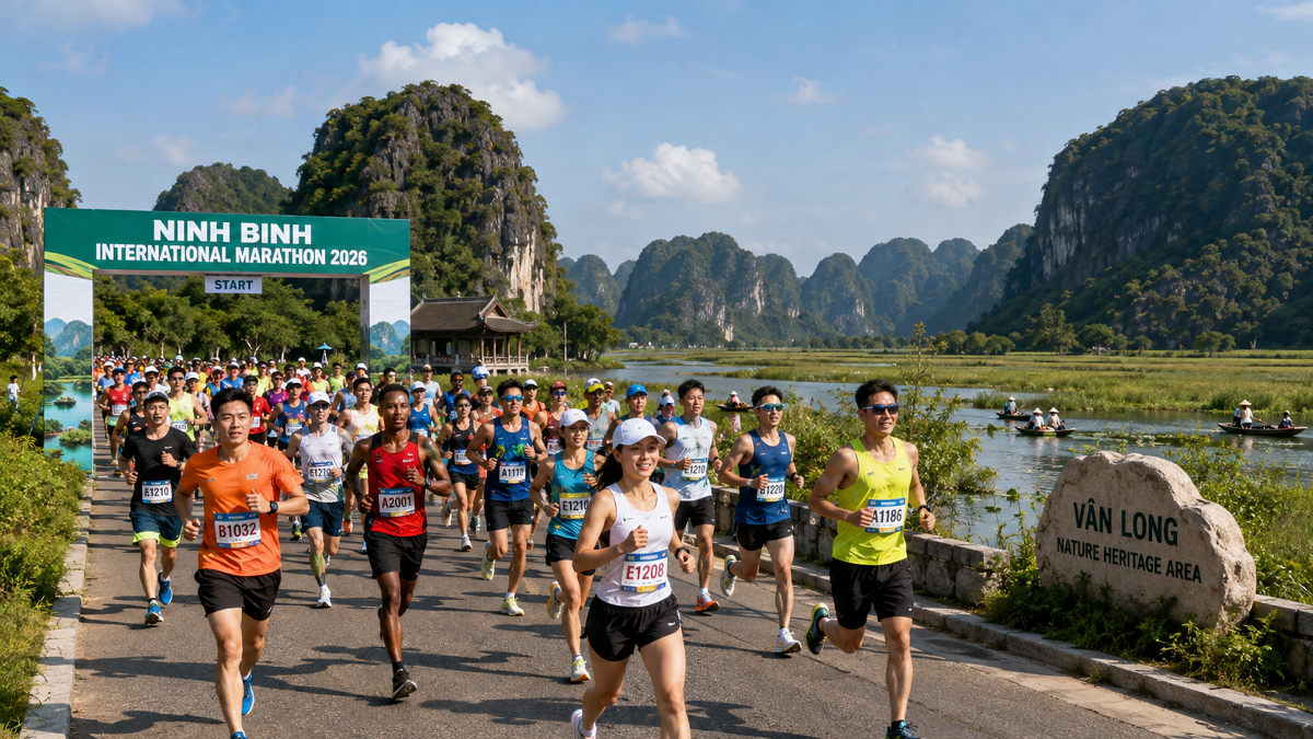Giải Marathon Quốc tế VTV LPBank 2026: Sải bước qua miền di sản Vân Long