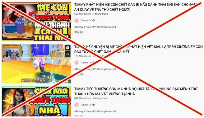 Bộ Thông tin và Truyền thông yêu cầu YouTube gỡ kênh Timmy TV