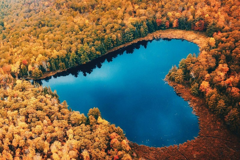 Đảo và hồ nước tự nhiên có hình trái tim trên thế giới