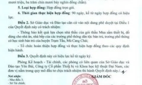 Sở Giáo dục và Đào tạo tỉnh Yên Bái: Những gói thầu mua sắm với đơn giá thiết bị cao gấp nhiều lần so với thị trường?