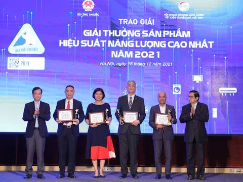 Trao giải hiệu quả năng lượng trong công nghiệp - công trình xây dựng và Hiệu suất năng lượng cao nhất năm 2021