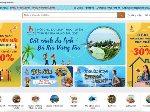 Sáng 23/12 sẽ khai mạc Hội chợ Du lịch trực tuyến 'Cất Cánh Du lịch Bà Rịa -Vũng Tàu 2021'