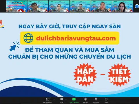 ‘Mùa Lễ hội săn bội Deal’ trong hội chợ du lịch trực tuyến Bà Rịa-Vũng Tàu 2022