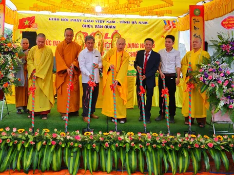 Chùa Văn Quán (Hà Nam) khởi công xây Tổ đường và đúc Đại hồng chung