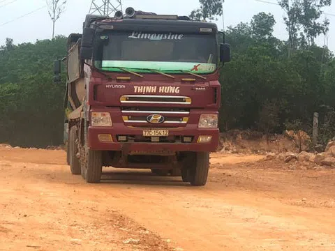 Bình Định: Doanh nghiệp ngang nhiên dùng đất khai thác trái phép để thi công công trình nhà nước
