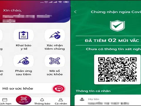 'Người có App xanh được di chuyển, App vàng hạn chế di chuyển, App đỏ không được di chuyển'