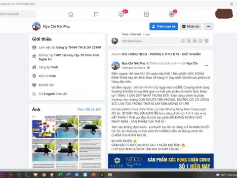 Công ty TNHH TM&DV Cstar quảng cáo sản phẩm không đúng quy định