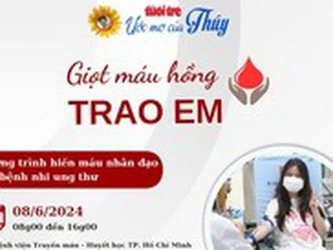 Mời hiến máu giúp bệnh nhi ung thư