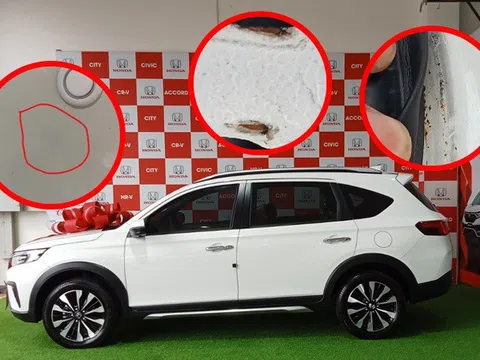 Vừa nhận Honda BR-V đã phát hiện hoen rỉ, chủ xe tại Vĩnh Phúc muốn đổi xe mới, hãng chỉ đồng ý thay phụ tùng và sơn lại