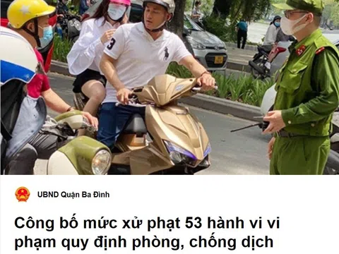 Công bố mức xử phạt 53 hành vi vi phạm quy định phòng, chống dịch Covid-19