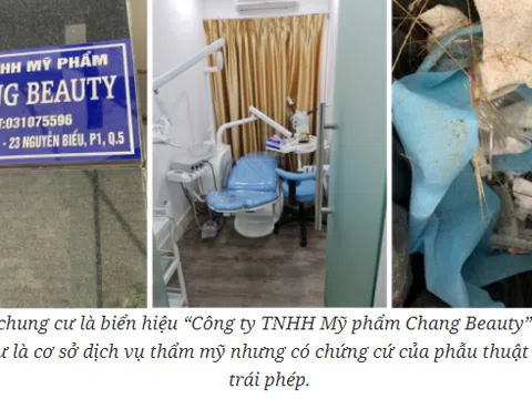 “Viện thẩm mỹ Chang Beauty” hoạt động phẫu thuật thẩm mỹ trái phép